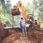 chemususu water supply project contractor ghcb lays watere pipes along koibatek forest in baringo county in early 2022