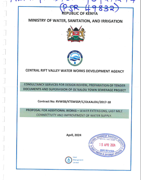 esia ol kalou town sewerage lmc final