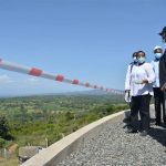 water cs sicily kariuki togethor with baringo governor hon stanley kiptis inspects the baringo high school reservrer tank in baringo county in 2020